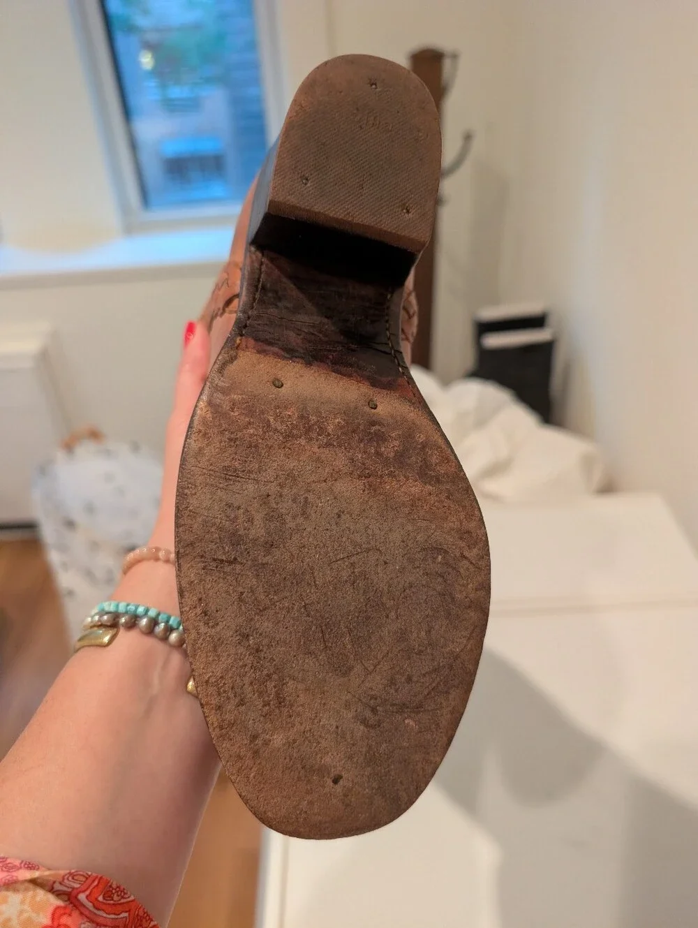 Vintage Frye Women's Leather Boots - Tan